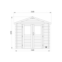Cobertizo de madera nicia 4.9 m2 - Suinplas
