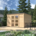 Cobertizo de madera shelty+ modern 9m2 - Suinplas