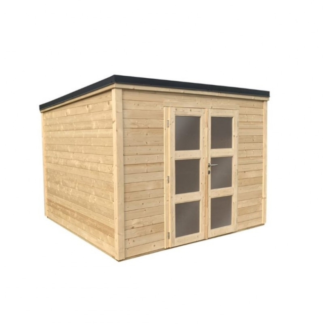 Cobertizo de madera shelty+ modern 9m2 - Suinplas