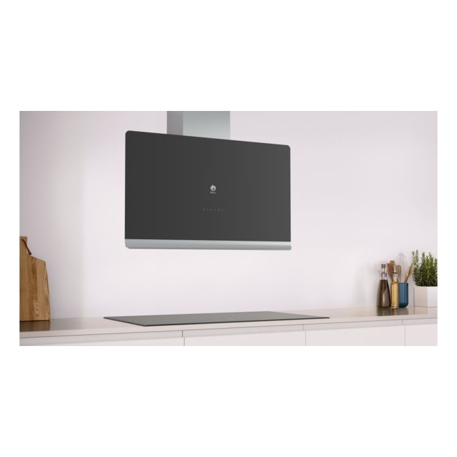 Campana balay pared vertical  90 cm 730 m3/h cristal negr...