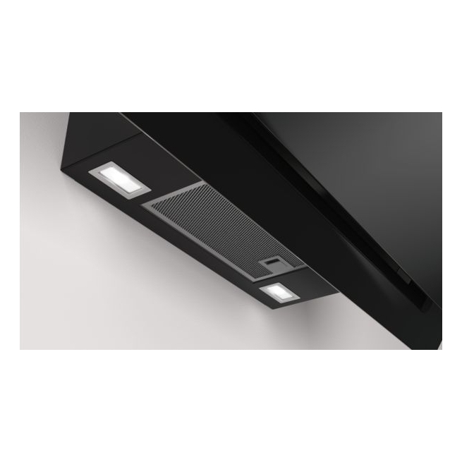 Campana balay pared inclinada 80 cm 680 m3/h cristal negr...