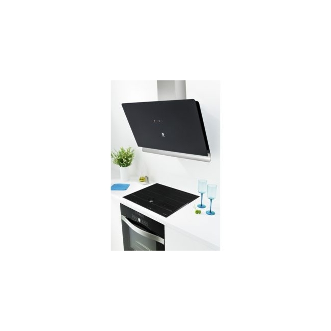 Campana balay pared inclinada 90 cm 840 m3/h cristal negr...
