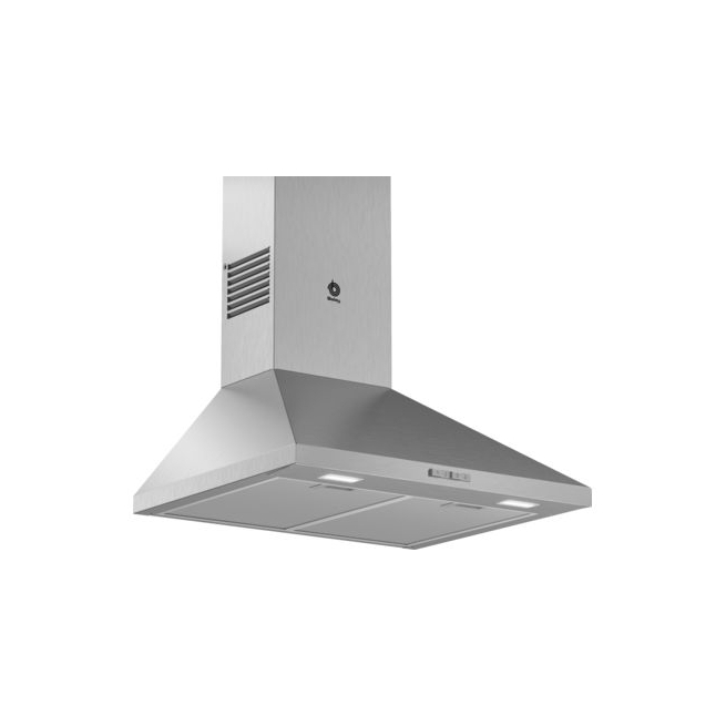 Campana balay pared piramidal 60 cm 570 m3/h acero inoxid...