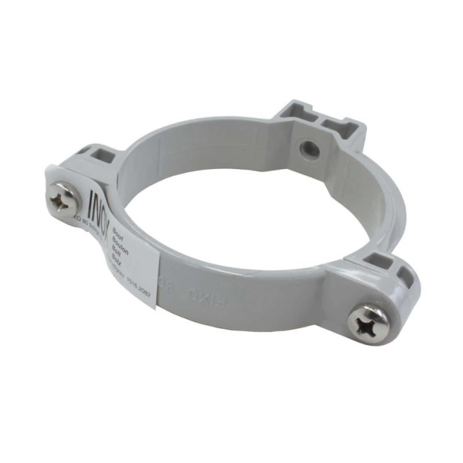 Abrazadera fijacion bajante 80mm gris cl - Suinplas