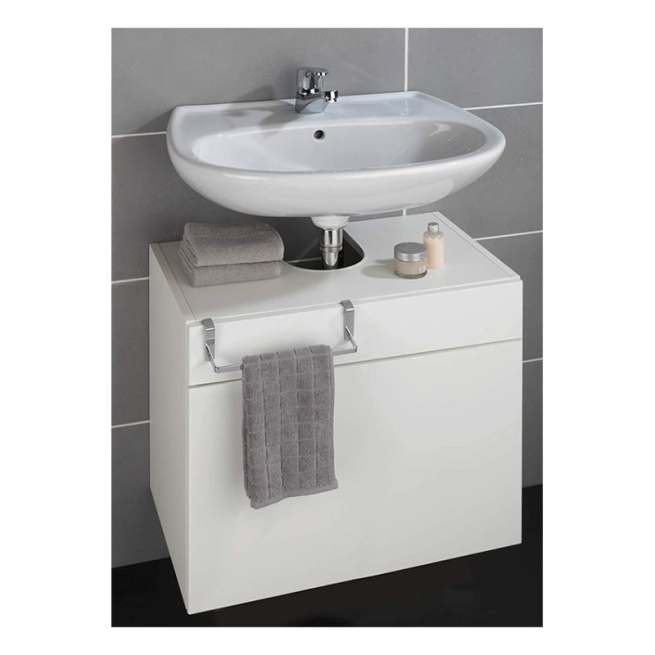 Toallero  para puertas 40cm cromo  - Suinplas