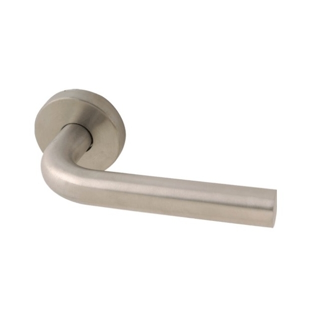 Manivela puerta  roseta inoxidable  ri-443  maciza - Suin...