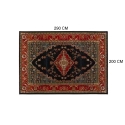 Alfombra classic-21135 200x290 rojo - Suinplas