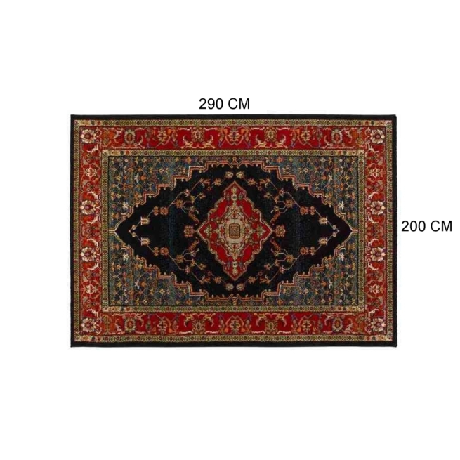 Alfombra classic-21135 200x290 rojo - Suinplas