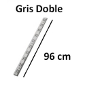 Guia doble gris 96cm - Suinplas