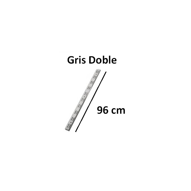 Guia doble gris 96cm - Suinplas