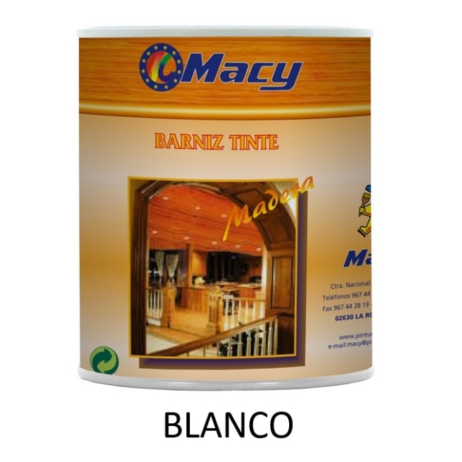 Barniz tinte  satinado diluyente 125ml blanco - Suinplas