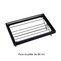 Zapatero extraible mueble 80 negro - Suinplas