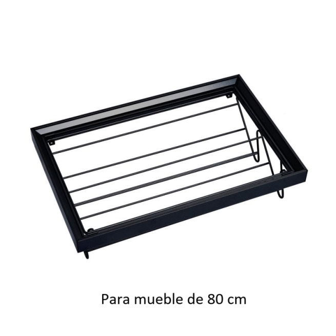 Zapatero extraible mueble 80 negro - Suinplas