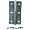 Bisagra estrecha zincado 35 mm x 22 mm  2ud - Suinplas