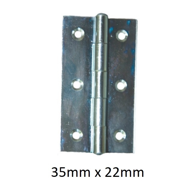Bisagra estrecha zincado 35 mm x 22 mm  2ud - Suinplas