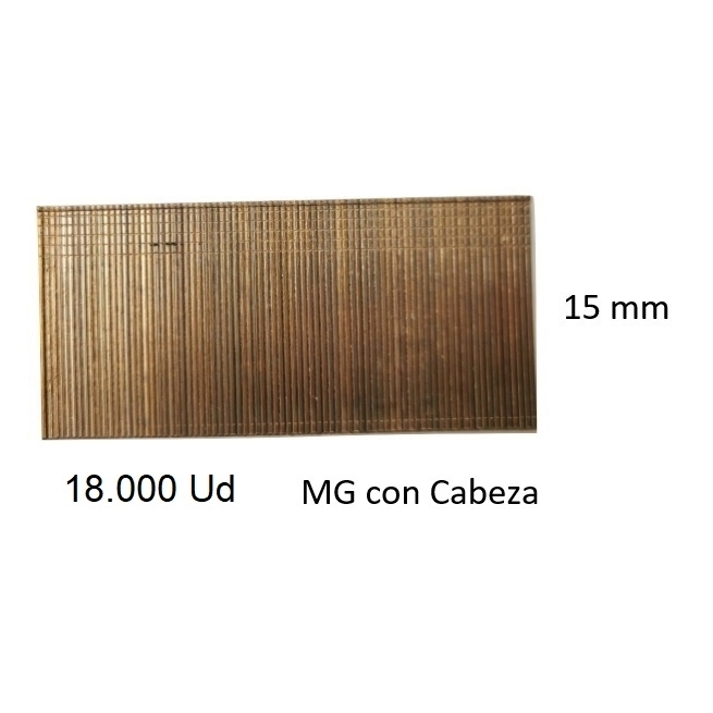 Clavos para clavadora neumatica mg 15-08 18000ud caja - S...