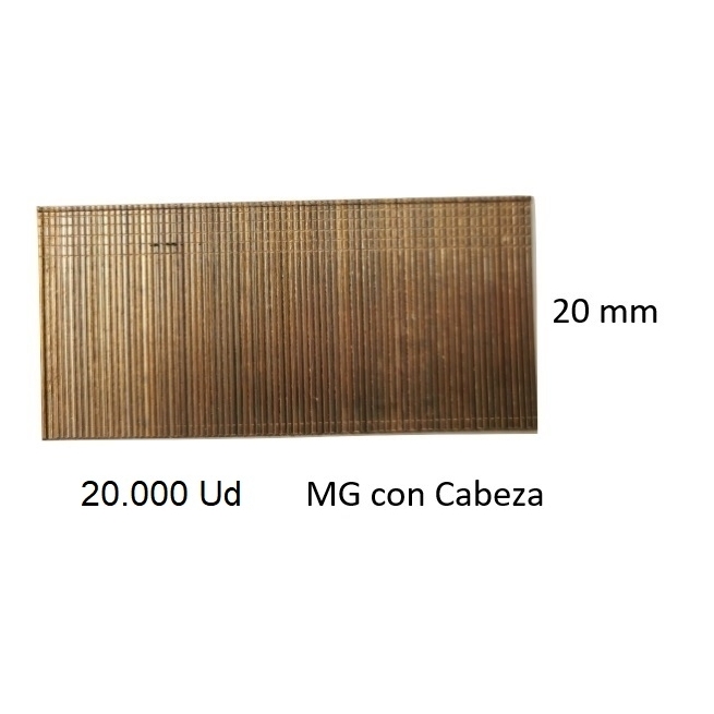 Clavos para clavadora neumatica mg 18-06 20000ud caja - S...