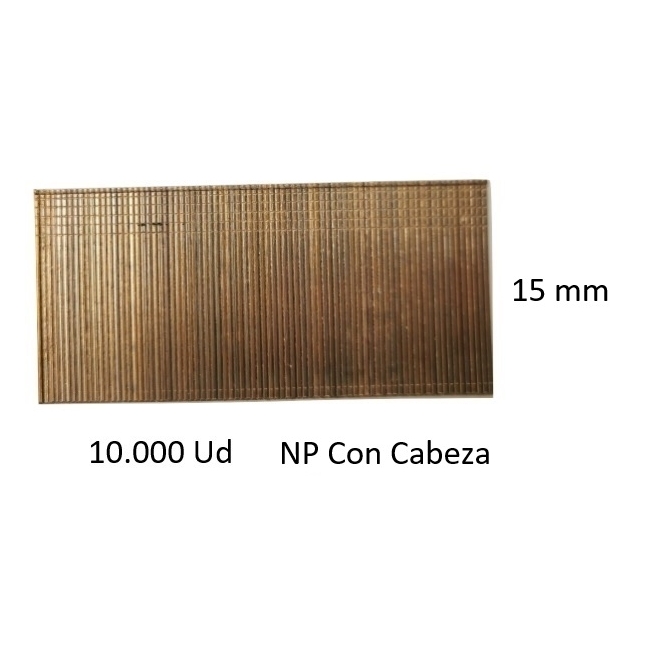 Clavos para clavadora neumatica np15-12 10000ud caja - Su...
