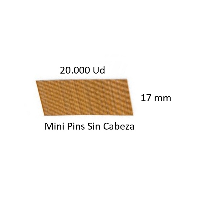 Clavos para clavadora neumatica mini pins 17-06 20000ud c...