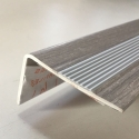 Perfil escalon pvc adhesivo  50x35x2000mm  roble steel -...