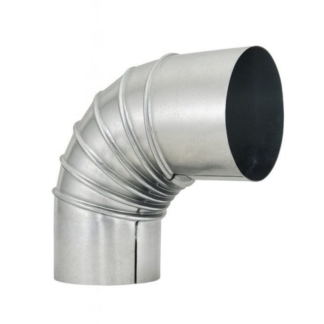 Codo 90º Galvanizado Ø120 mm 
