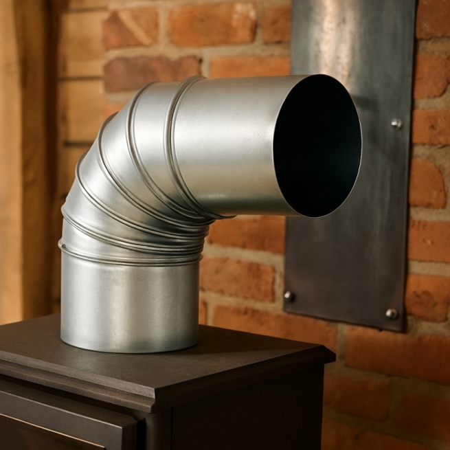 Codo 90º Galvanizado Ø120 mm 