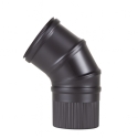 Codo 45° Pellet Inox Grafito 80mm 