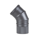 Codo 45° Pellet Inox Grafito 80mm 