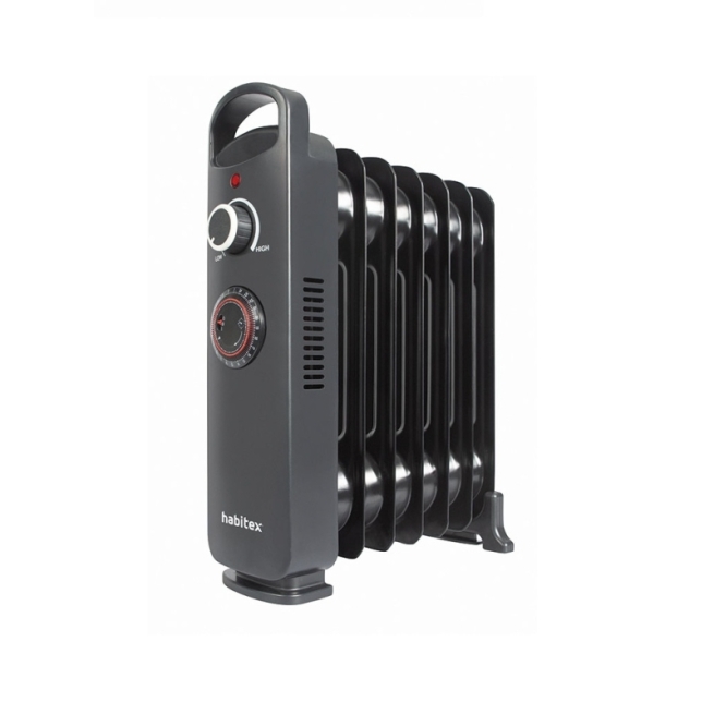 Radiador de aceite habitex e352 – 700w negro con termosta...