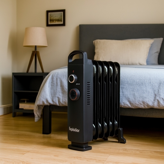 Radiador de aceite habitex e352 – 700w negro con termosta...