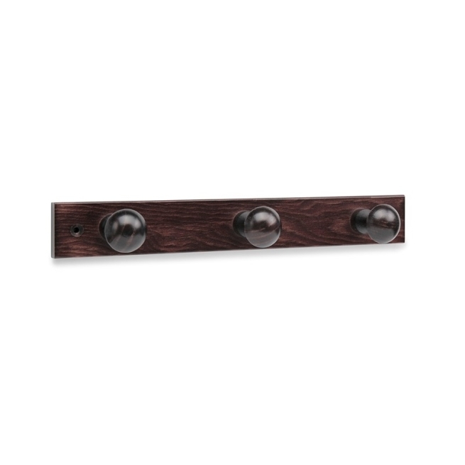 Perchero madera pino 3 pomos wengue - Suinplas