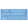 Plantilla stencil stx022 47x17 nº y abc   - Suinplas