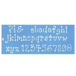 Plantilla stencil stx022 47x17 nº y abc   - Suinplas