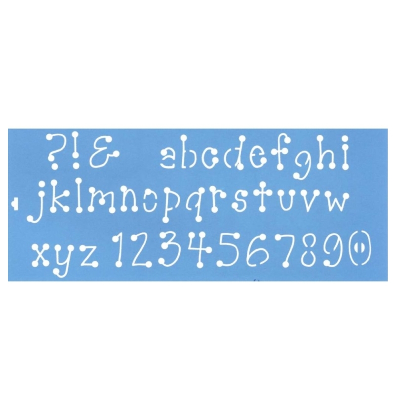 Plantilla stencil stx022 47x17 nº y abc   - Suinplas