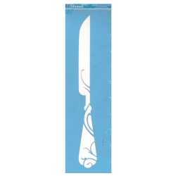 Plantilla stencil ste 268 28x8 cuchillo   - Suinplas