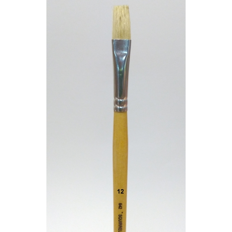 Pincel plano  squirrel 642 nº 12 - Suinplas