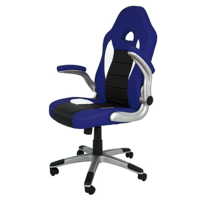 Silla oficina victoria azul c/brazos - Suinplas