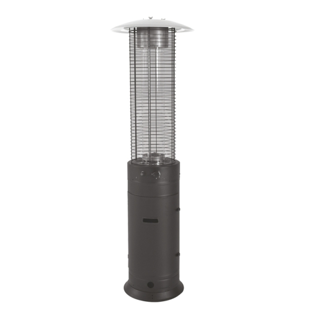 Estufa gas exterior cilindrica 186cm con ruedas - Suinplas