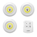 Set de 3 focos  led con mando  3 watt - Suinplas
