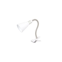 Flexo con pinza nuka e14 blanco - Suinplas