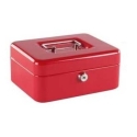 Caja caudales  con bandeja nº 2  color rojo - Suinplas