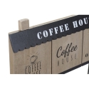 Perchero pared madera y metal coffee   - Suinplas