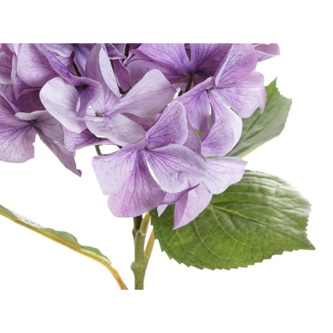 Flor plastico hierro 25x25x72 hortensia 3 surt.    - S...