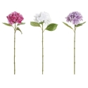 Flor plastico hierro 25x25x72 hortensia 3 surt.    - S...