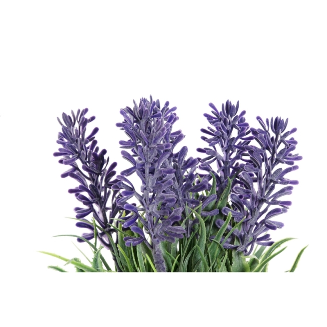 Flor plastico metal 9x9x18 lavanda lila - Suinplas