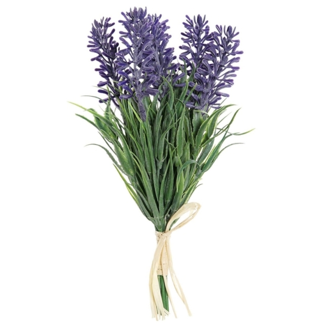 Flor plastico metal 9x9x18 lavanda lila - Suinplas
