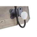 Perchero pared madera metal 39x10x19    - Suinplas