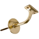 Soporte pasamanos dowel 75mm laton pulido - Suinplas