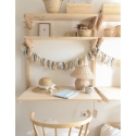Mesa de trabajo madera wally  80x50cm  - Suinplas