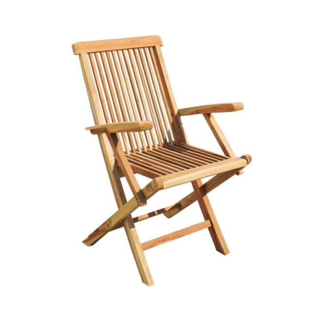 Sillon plegable con brazos teka    - Suinplas
